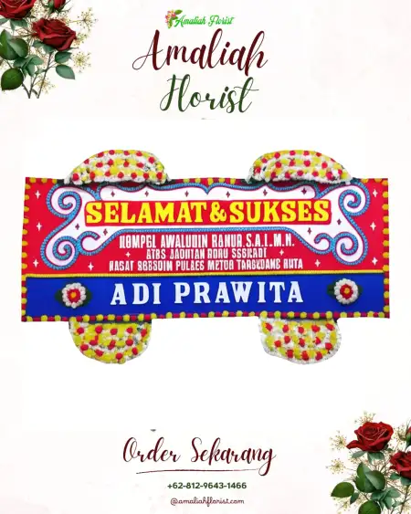 Papan Bunga Ucapan Selamat Mamosalato